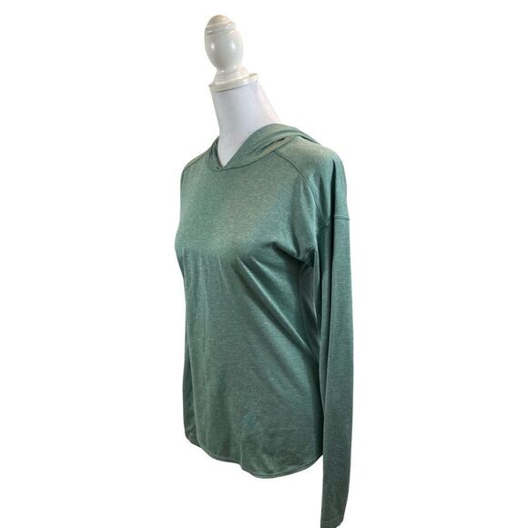 Ladies Columbia Mint Green Omni-Wick Hooded Long Sleeved Shirt XS - Picture 1 of 10
